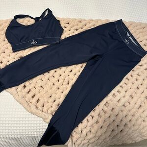 Navy Alo workout set